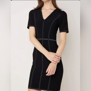 Marc Cain beautiful detailed black and white dress